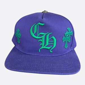 Chrome Hearts Purple & Green Cross Patch Hat